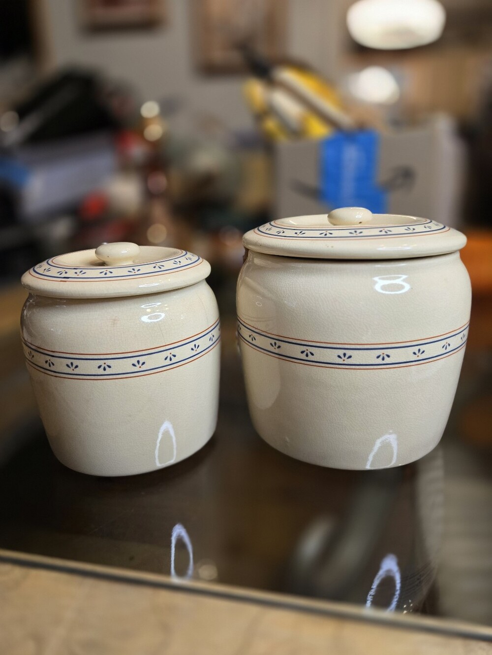 Lillian Vernon Country Flowers Canister Set Vintage